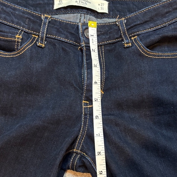 Abercrombie & Fitch Skinny Jeans Dark Wash Size 4S (27/31) 👖✨ - Picture 10 of 12